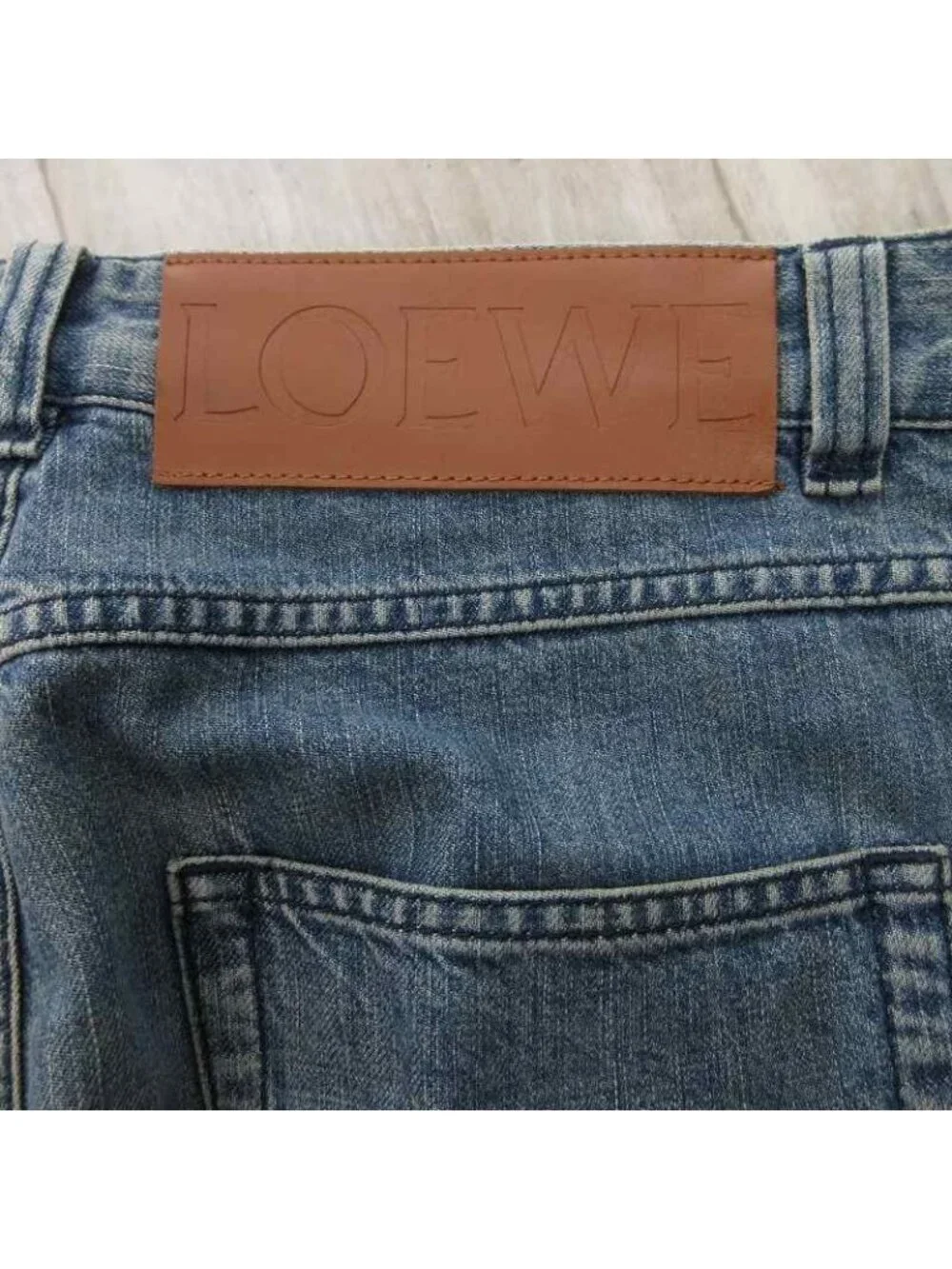 Loewe Fisherman Jeans Cut Off Denim Pants Japan 48